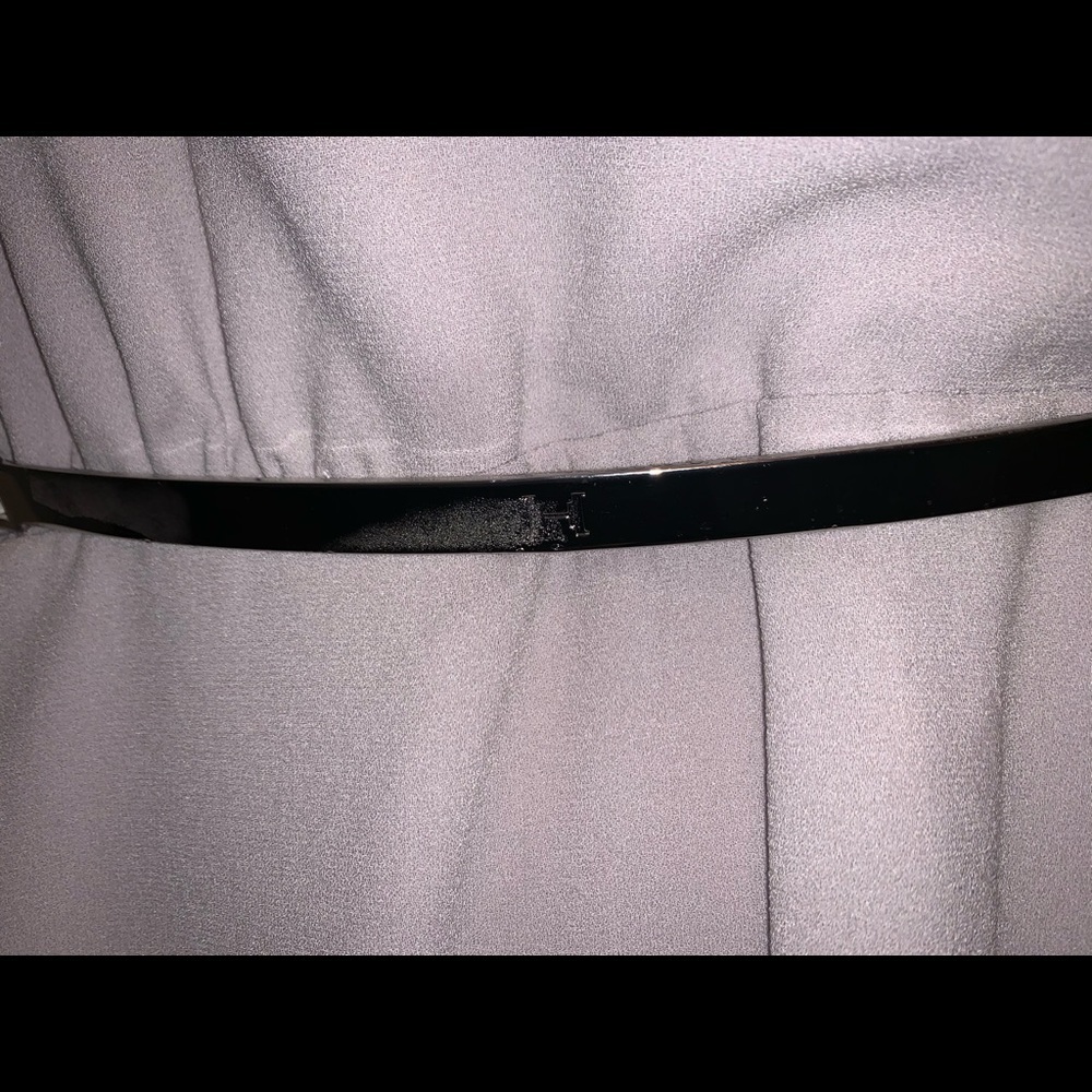 Halston Heritage Short Gray Dress with Belt Size 0 - Picture 5 of 7